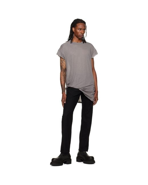 Rick Owens Gray Tower Rick S Jumbo S/S T-Shirt for men