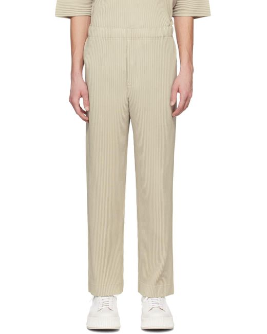 Homme Plissé Issey Miyake Natural Monthly Color March Trousers for men