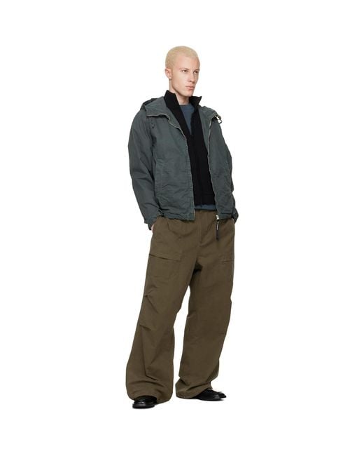 C P Company Black Micro-Reps Hooded Lens Jacket for men