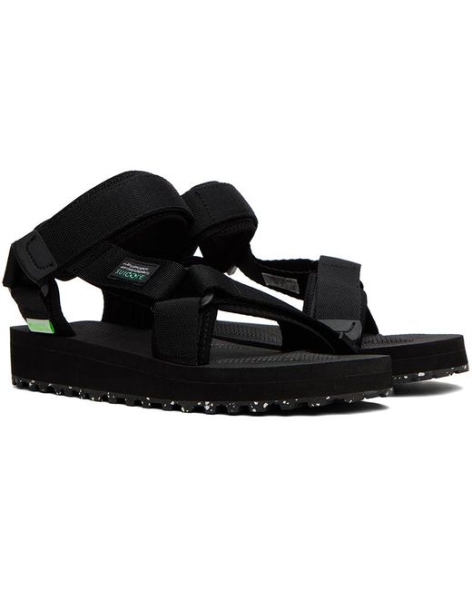 Suicoke Black Depa-2cab-eco Sandals for men