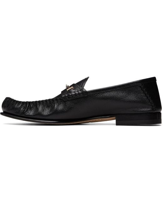 Tom Ford Black Shiny Leather Ripley Loafers for men