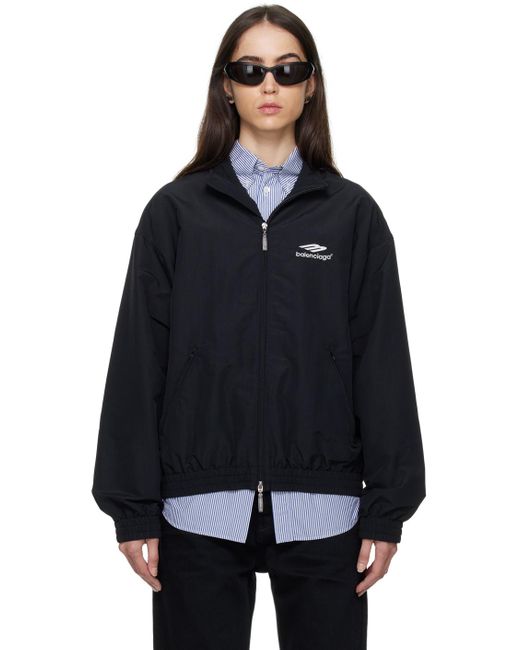 Balenciaga Synthetic 3b Sports Icon Jacket in Black | Lyst UK