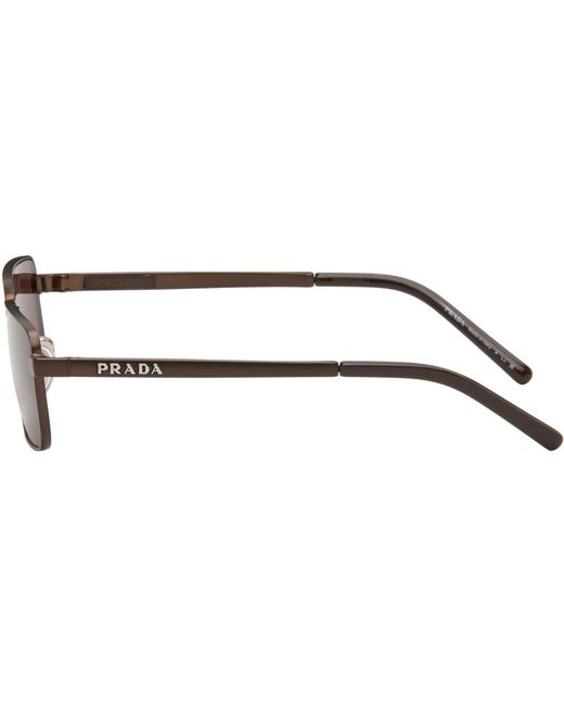 Prada Brown 'Prada Logo' Sunglasses