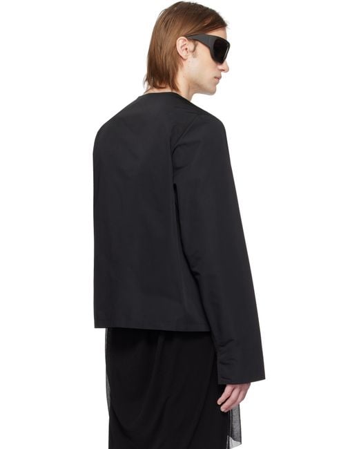 メンズ Rick Owens ブラック Hollywood V Safety ジャケット Black