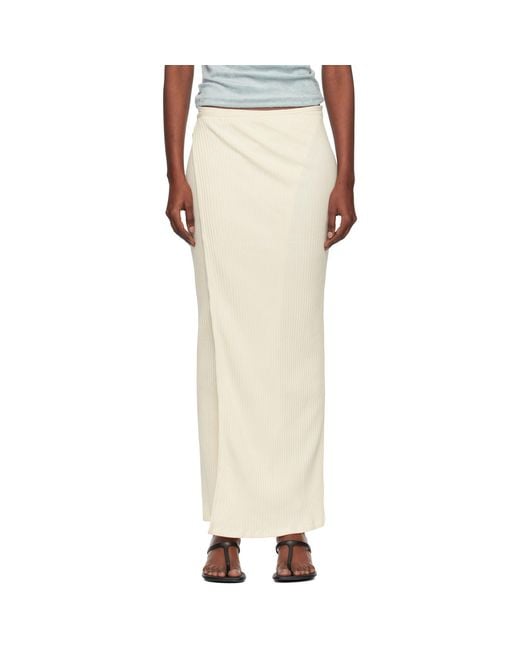 Baserange Natural Off- Brig Maxi Skirt