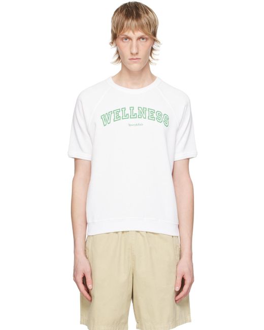 Sporty & Rich White 'Wellness' Ivy T-Shirt for men