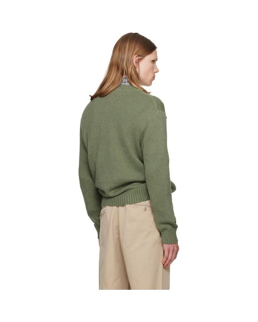 Polo Ralph Lauren Green Khaki Polo Bear Sweater for men