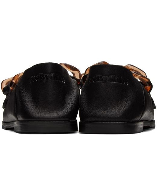 See By Chloé Black Ssense Exclusive Mahe Loafers
