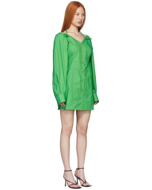 Nanushka Green Alyssa Mini Dress