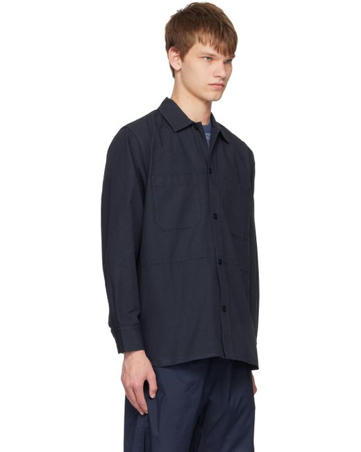 Norse Projects Blue Navy Ulrik Shirt for men