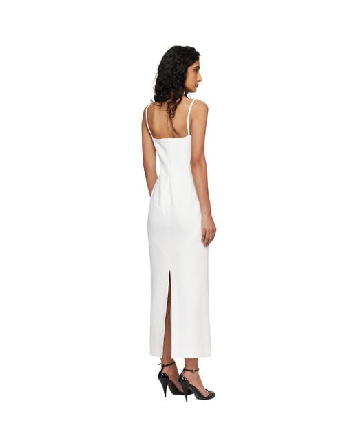 Givenchy Black Off- Sliced Cady Maxi Dress