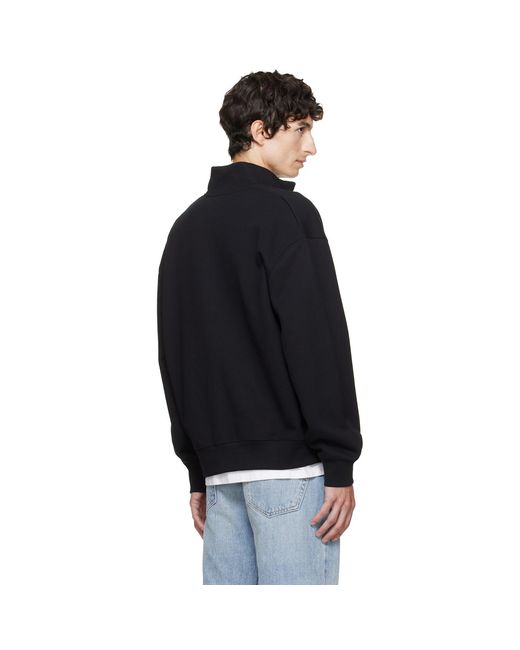 Maison Kitsuné Black Fox Head Zipped Comfort Sweatshirt for men