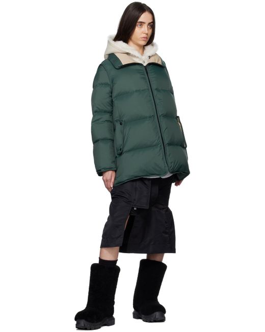 Army by Yves Salomon Green A-line Down Jacket