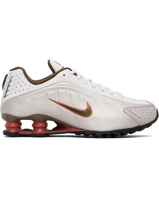 Nike Black Taupe & Shox R4 Sneakers for men