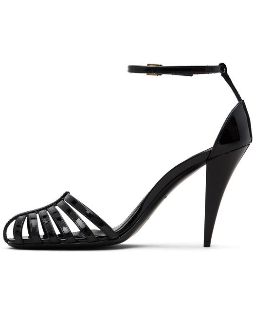 Givenchy Black Cage Heeled Sandals