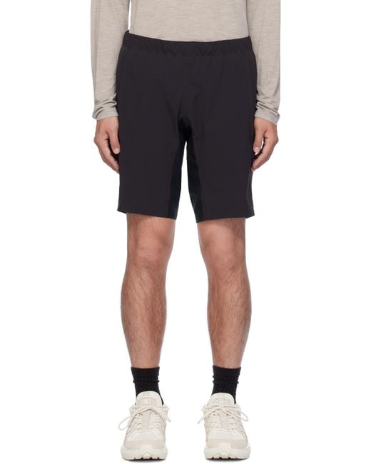 Veilance Black Secant Comp Shorts for men