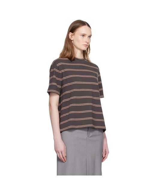 Jil Sander Gray Cotton Crew-Neck T-Shirt