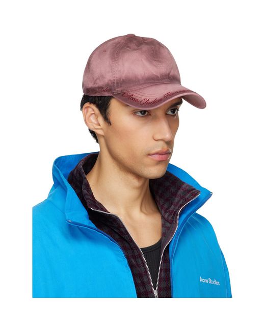 Acne Blue Logo Cap for men
