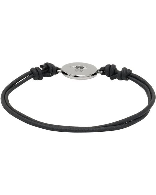 Vivienne Westwood Black Lewis Friendship Bracelet for men