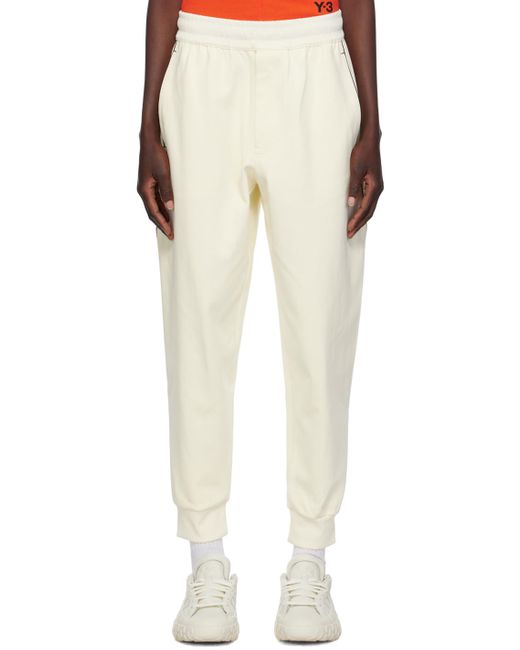 Y-3 Natural Off-white Bonded Lounge Pants