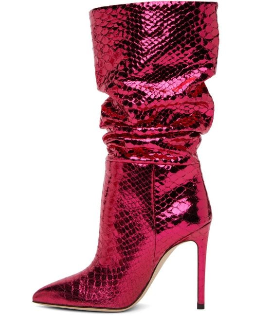 Bottes Roses À Fronces Paris Texas en coloris Red