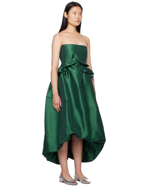 Kika Vargas Ssense Exclusive Green Midi Dress