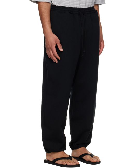 Comme des Garçons Black Terry Cloth Sweatpants for men