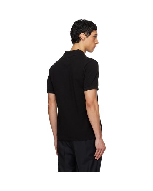 KENZO Black Paris Wild Tiger' Slim Polo for men