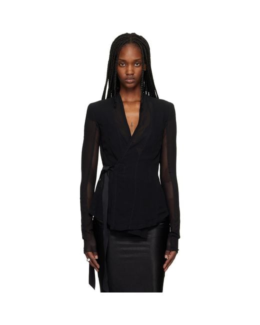 Rick Owens Black Temple Hollywood Jacket