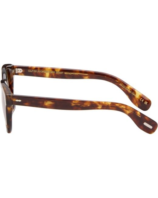 Oliver Peoples Brown Cary Grant Sunglasses for men