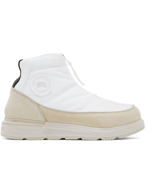 Canada Goose Synthetic Cypress Puffer Boots in White | Lyst