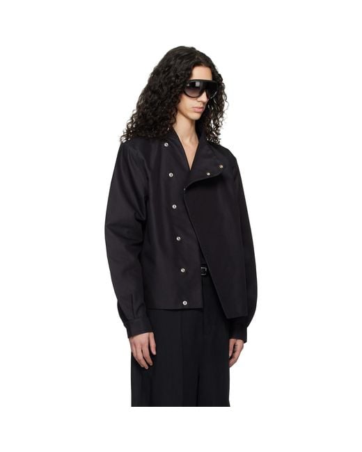 Rick Owens Black Temple Lpm Jacket for men
