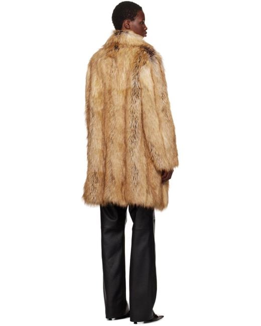 ジャケット・アウター RECTO 70S ORCHID FAUX FUR OVERSIZED COAT RECTO 70S ORCHID FAUX FUR OVERSIZED COAT