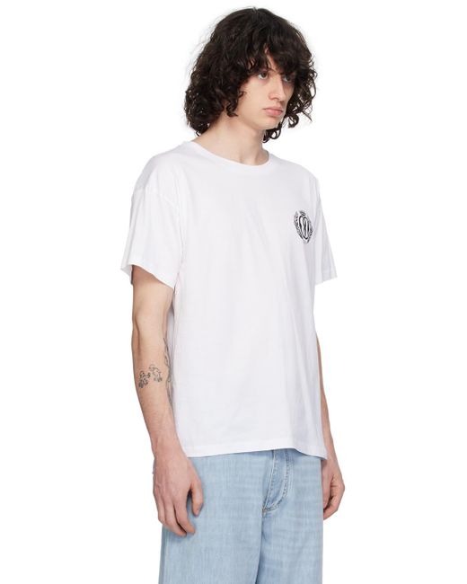 Bally White Printed T-shirt for men
