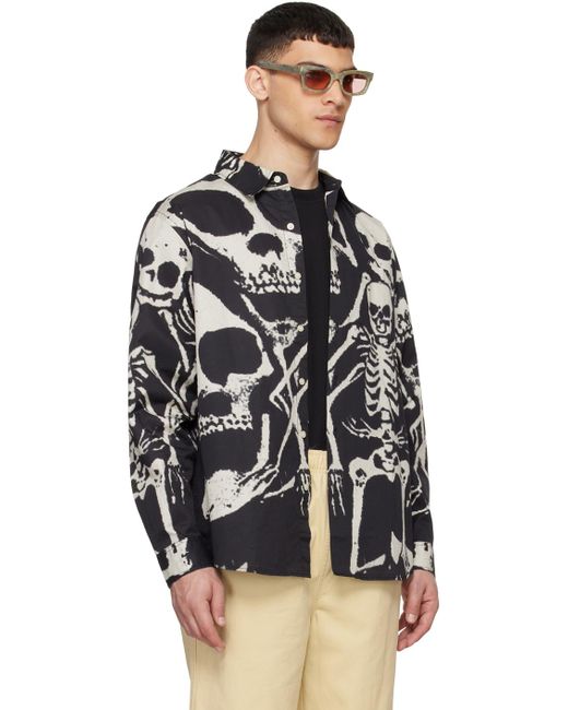 Chemise noire à motif de squelettes Thisisneverthat pour homme en coloris Black