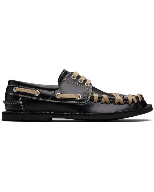 CAMPERLAB Black Eki Boat Shoes for men