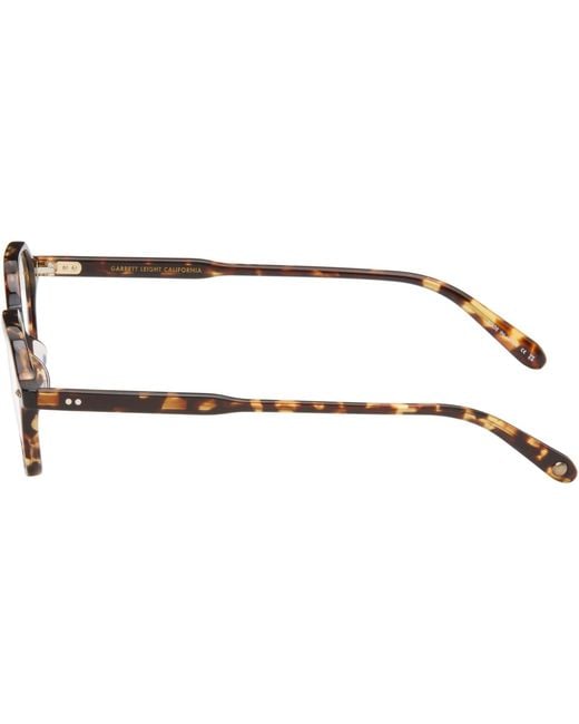 Garrett Leight Brown Galloway Glasses for men