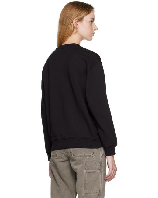 Carhartt Black Embroidered Sweatshirt