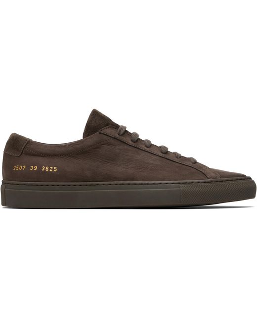 Common Projects Black Nubuck Achilles Sneakers for men