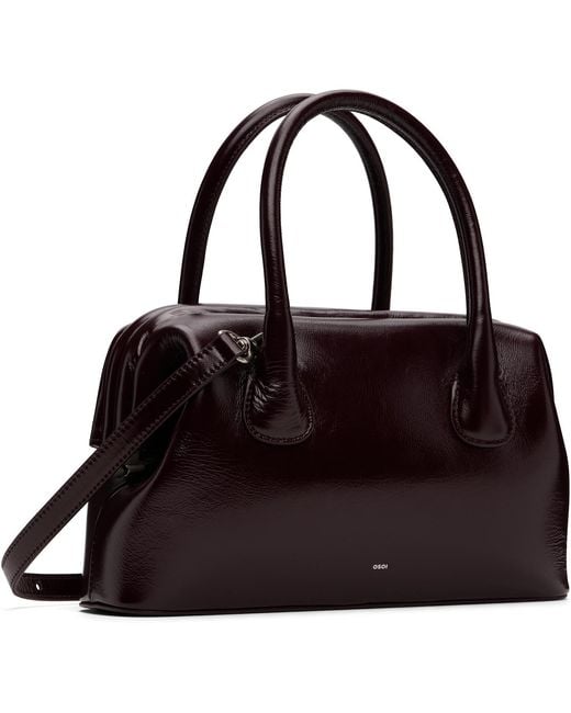 OSOI Black Burgundy Boat Brot Bag