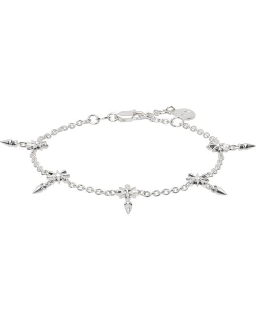 Stolen Girlfriends Club Metallic Midnight Cross Bracelet for men