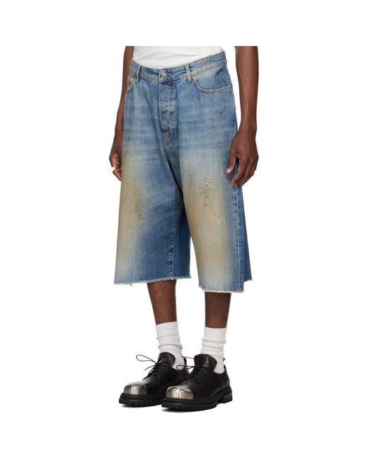 424 Blue 'Big Daddy' Denim Shorts for men