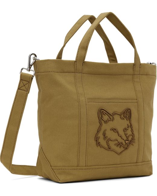 Maison Kitsuné Metallic Fox Head Small Tote for men