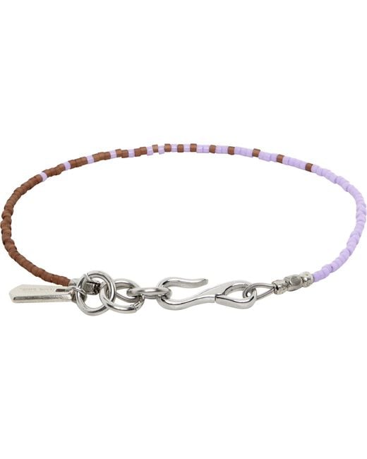 Paul Smith Black Beaded Bracelet for men