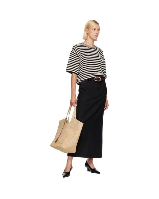 Anine Bing Natural Lili Raffia Tote