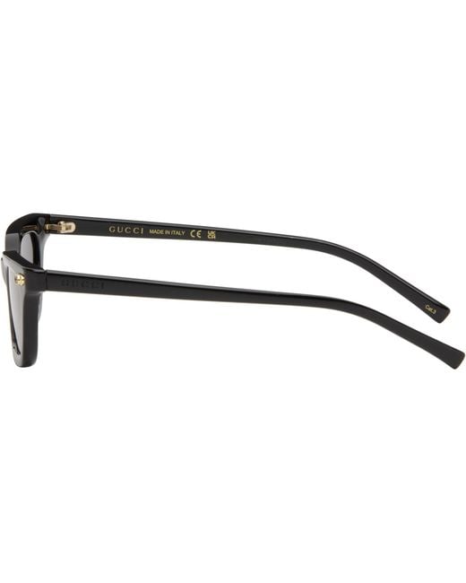 Gucci Black Cat Eye Frame Sunglasses for men