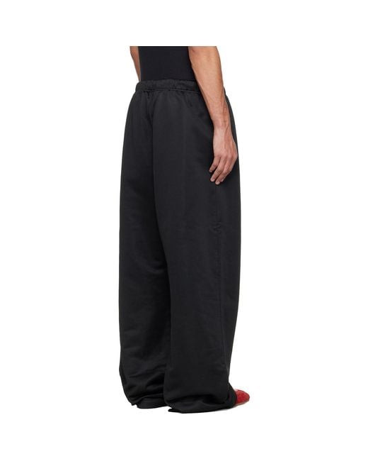 Fear Of God Black Holiday Satin Fleece Lounge Sweatpants for men