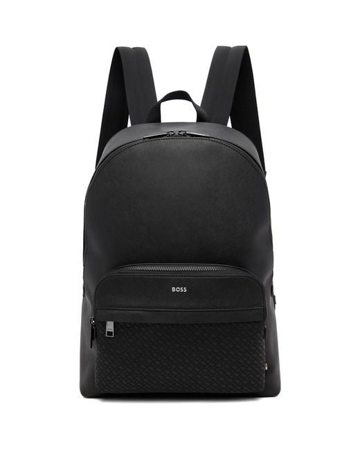 Boss Black Logo Stamp Backpack for men