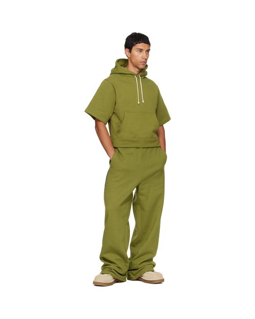 Veneda Carter Green Ssense Exclusive Short Sleeve Hoodie for men
