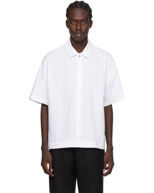 Chemise 'la chemise manches courtes' blanche - les classiques Jacquemus pour homme en coloris White